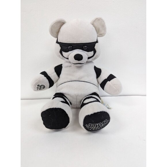 Build A Bear storm Trooper white black The Force Awakens 16" Plush Soft Stuffed - Picture 1 of 7